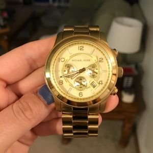 Michael Kors Oversized Gold Watch
